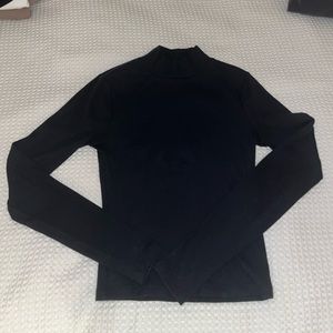 Abercrombie black mock neck long sleeve top